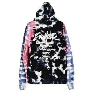 ZOO YORK Boroughs Tie Dye New York NY Sweatshirt Hoodie Men's Sz S